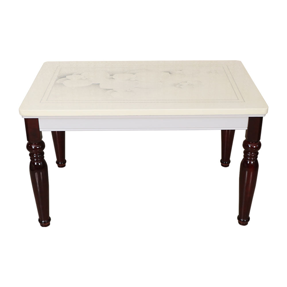 MAARK MARBLE TOP 4 SEATER DINING SET 3D SHELL HT