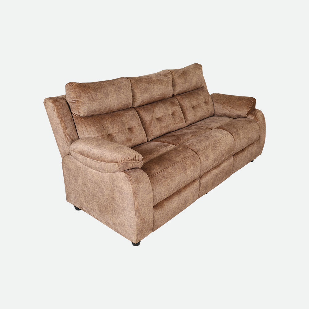 MAARK MANUAL RECLINER FABRIC SOFA SET (3+1R+1R) GALAXY