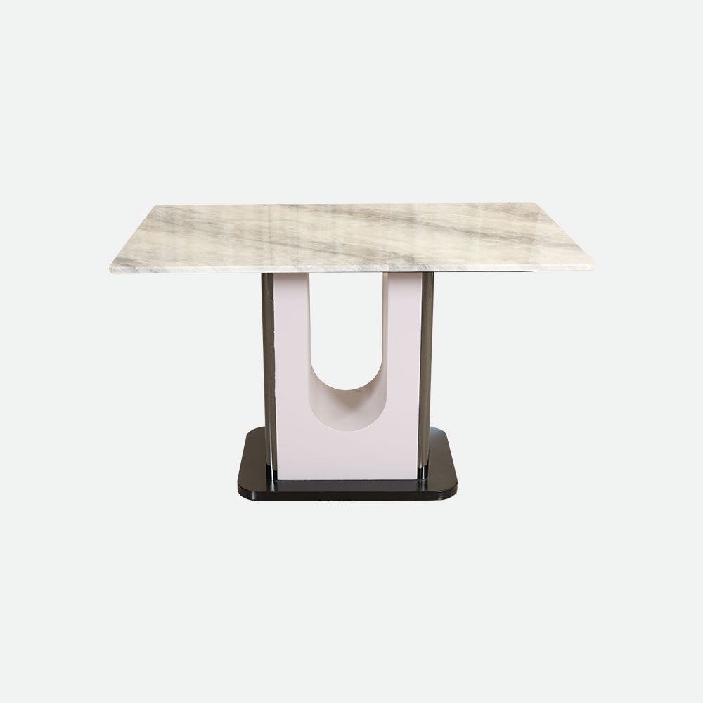 MAARK MARBLE TOP 4 SEATER DINING SET 899-1-882 HT