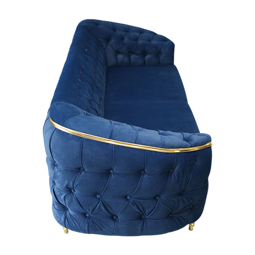 MAARK FABRIC SOFA SET (3+1+1) LUX BLUE COLOUR