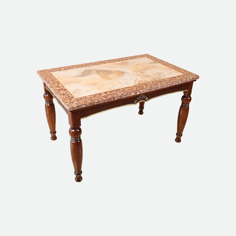 MAARK MARBLE TOP 4 SEATER DINING SET 167-F98 HT