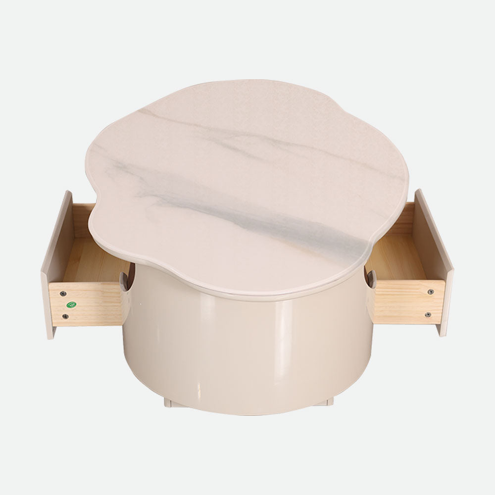 MAARK MARBLE TOP COFFEE TABLE 15 HT