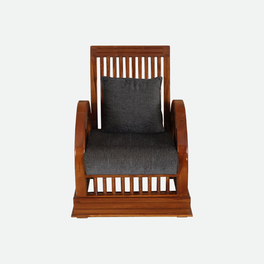 MAARK WOODEN SOFA SET (3+1+1) S-24 WCF