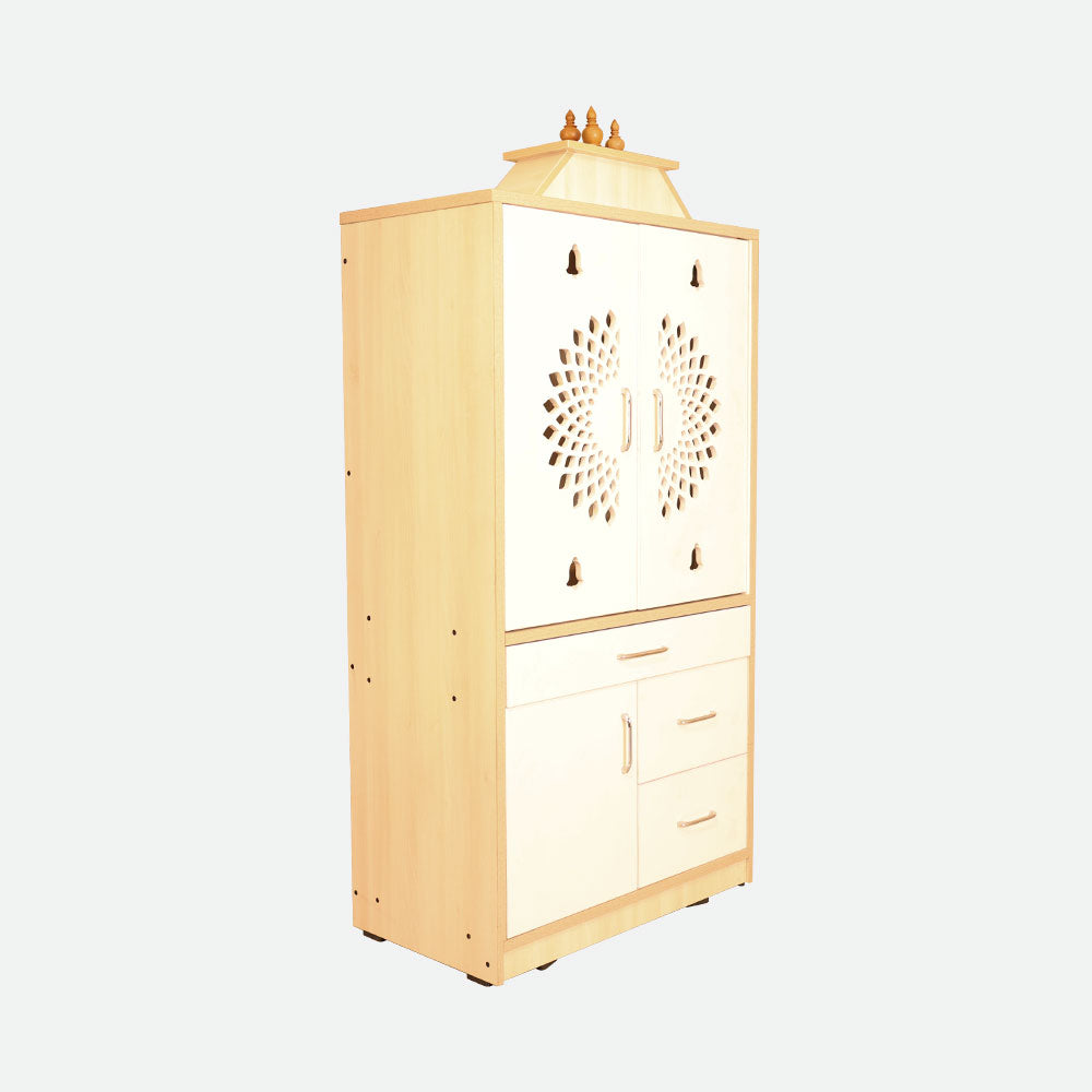 MAARK CNC SLIDING DOOR POOJA RACK 5 * 2.5  WITH KALASAM