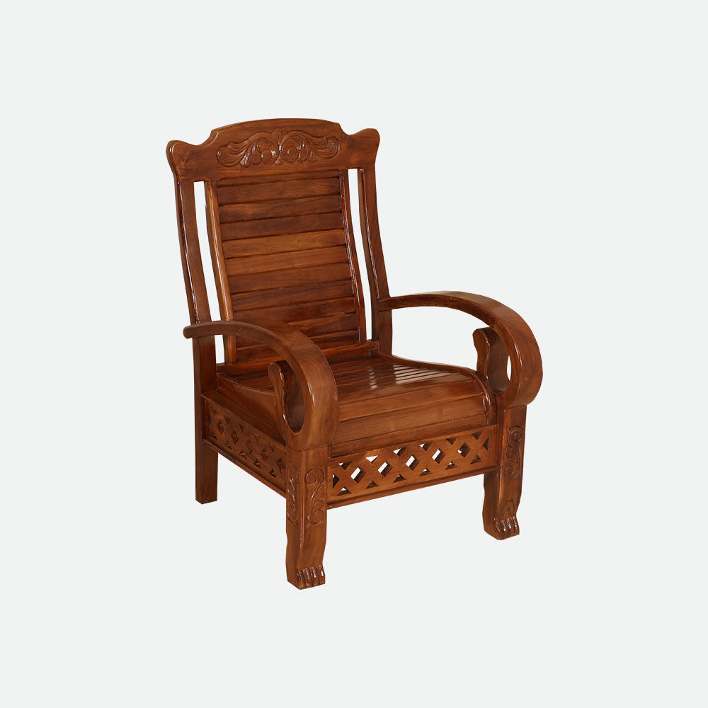 MAARK WOODEN SOFA SET (3+1+1) S-30 WCF