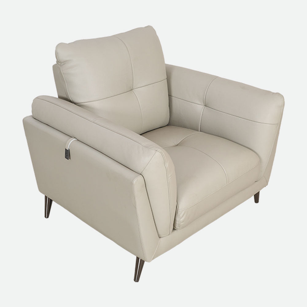 MAARK LEATHER SOFA SET (3+2+1) F2215 MOCHA COLOUR HT