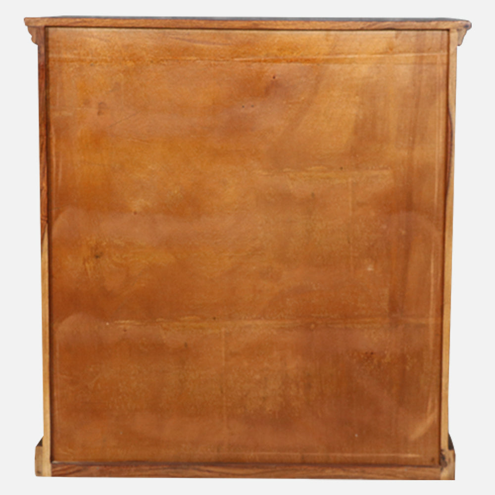 MAARK SHEESHAM WOOD SHOE RACK WITH STORAGE DRAWER 6235 NATURAL FINISH SV