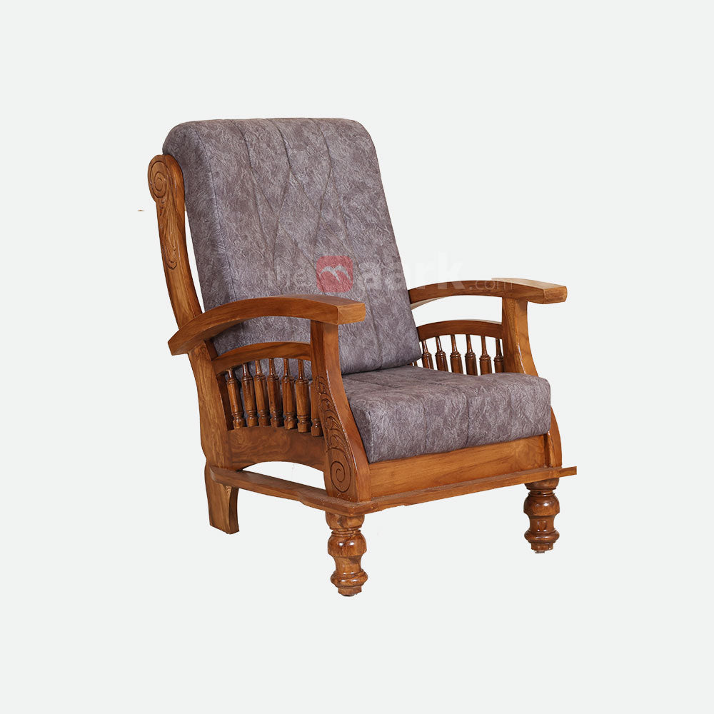 MAARK WOODEN SOFA SET (3+1+1) S-47 WCF