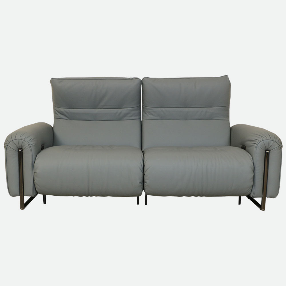 MAARK MOTORIZED RECLINER LEATHER SOFA SET (3R+2R) 2A13-6194-829 GRAY BLUE COLOUR HT