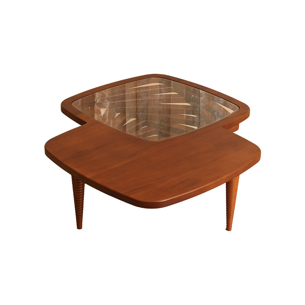 MAARK GLASS TOP COFFEE TABLE CTG-004 HT