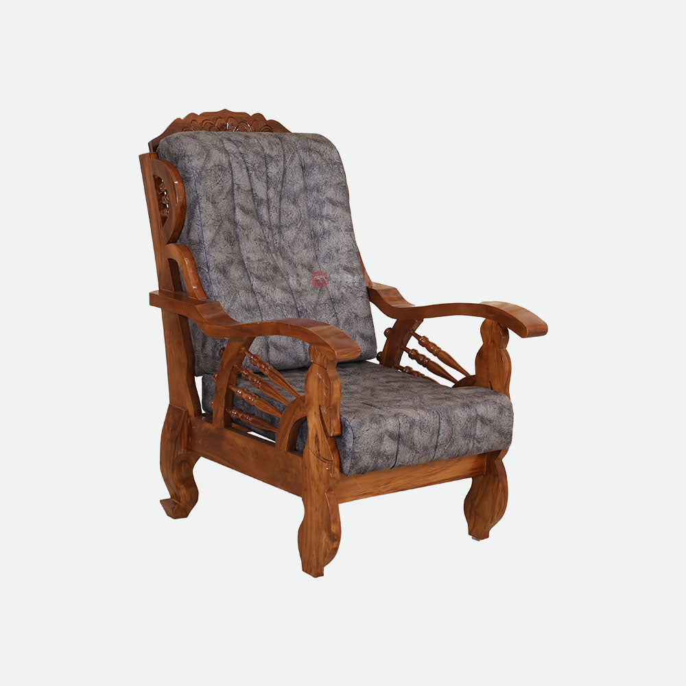 MAARK WOODEN SOFA SET (3+1+1) S-46 WCF