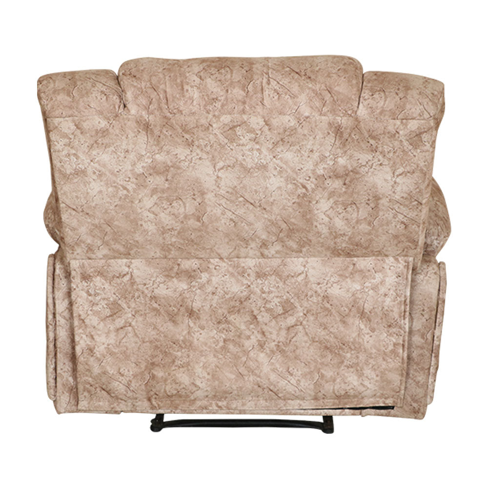 MAARK MANUAL RECLINER FABRIC SOFA SINGLE SEATER PISTHA WHITE COLOUR