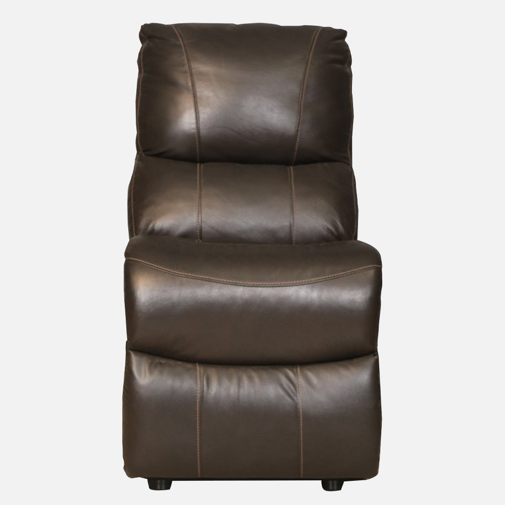 MAARK MANUAL RECLINER LEATHER SOFA THREE SEATER F8753-1015 WINE COLOUR HT