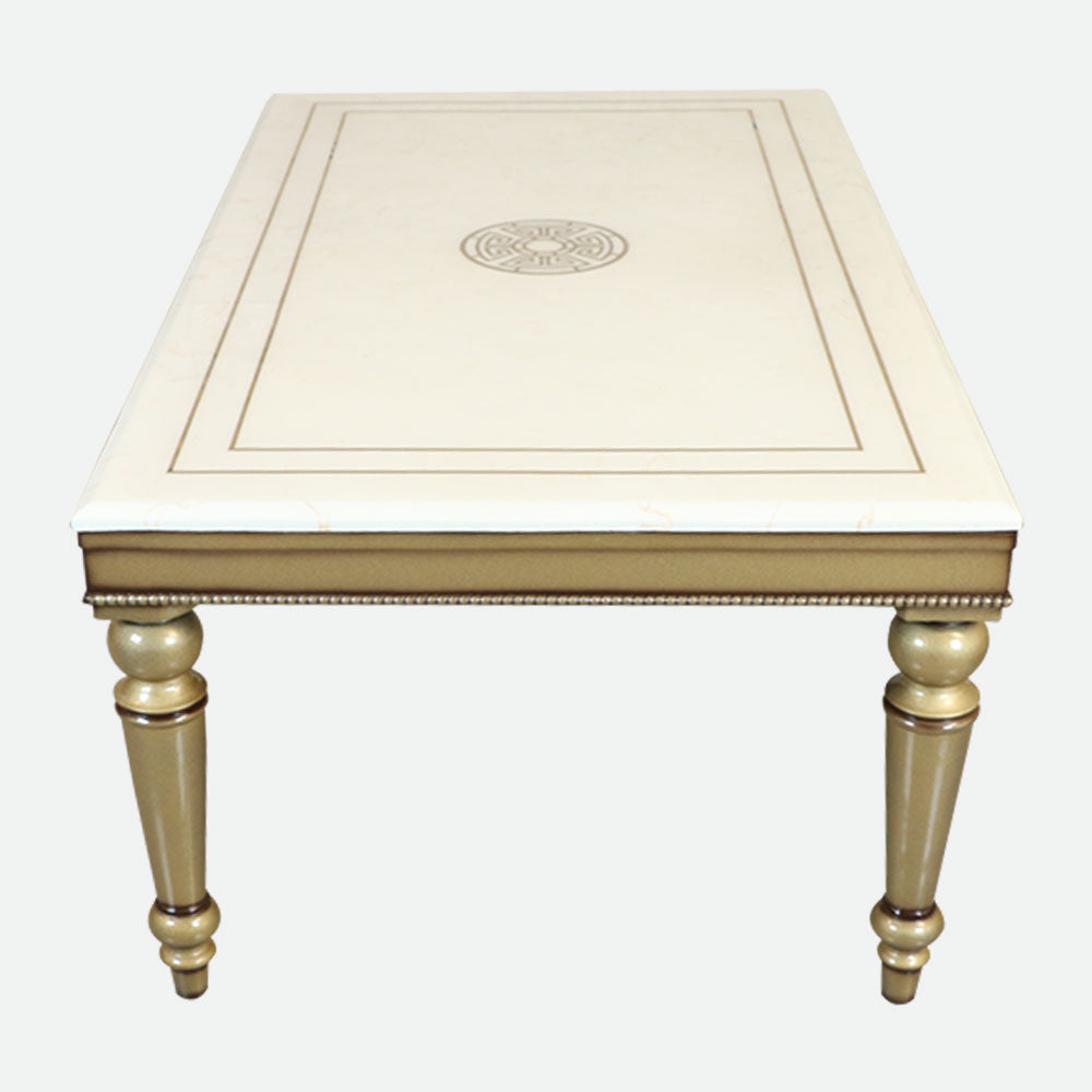 MAARK MARBLE TOP 6 SEATER DINING SET 6041 TD