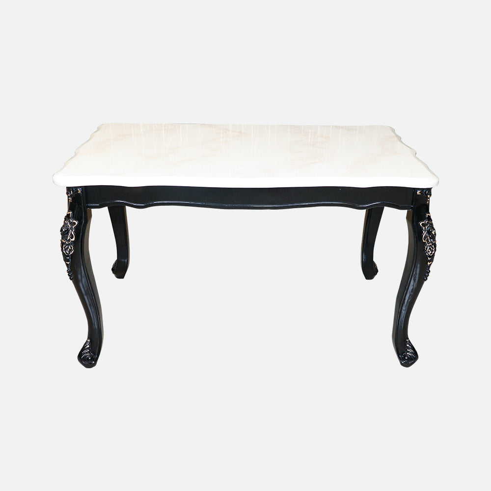 MAARK MARBLE TOP 4 SEATER DINING SET F68-F69 HT