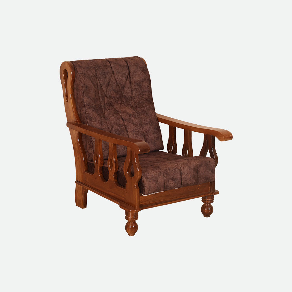 MAARK WOODEN SOFA SET (3+1+1) S-17 WCF