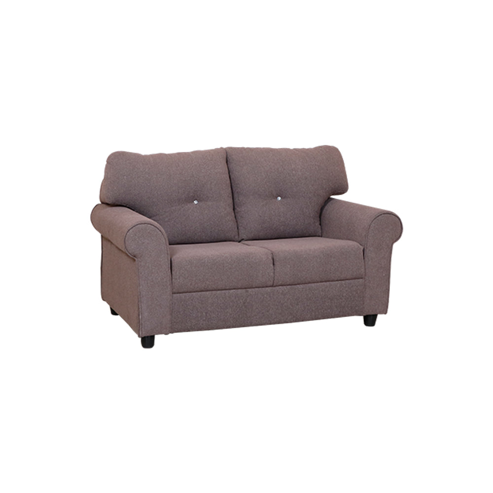 MAARK FABRIC TWO SEATER SOFA LINGA BROWN COLOUR
