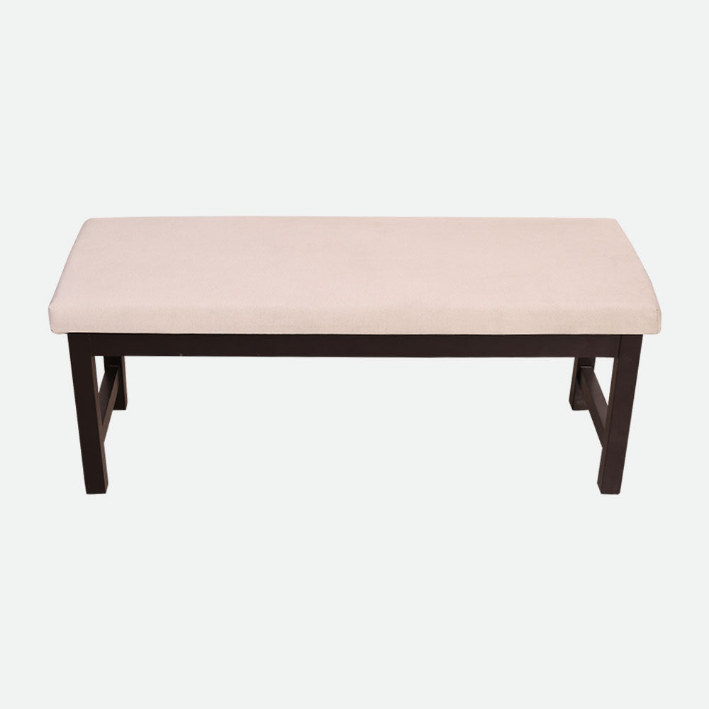 MAARK GLASS TOP 6 SEATER DINING SET BENCHWALA WALNUT COLOUR