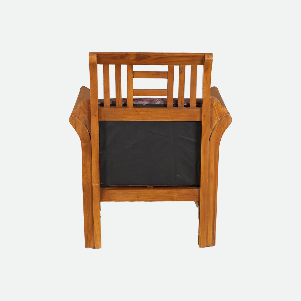 MAARK WOODEN SOFA SET (3+1+1) ORKID SADA