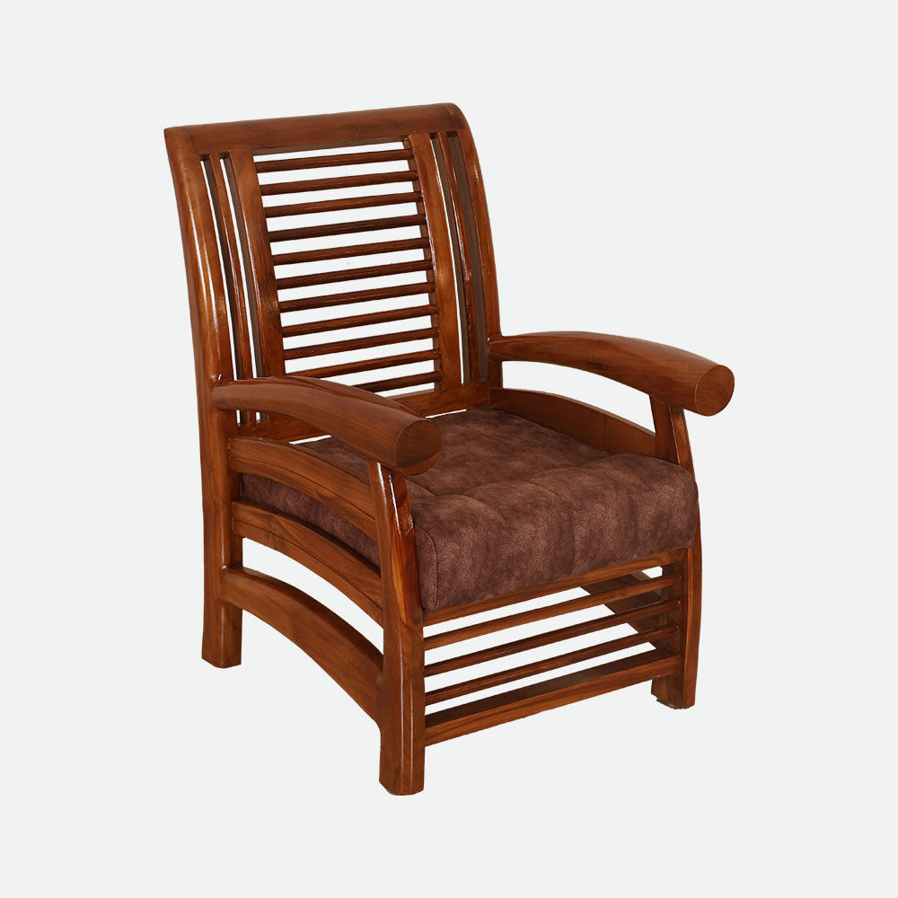 MAARK WOODEN SOFA SET (3+1+1) S-28 WCF