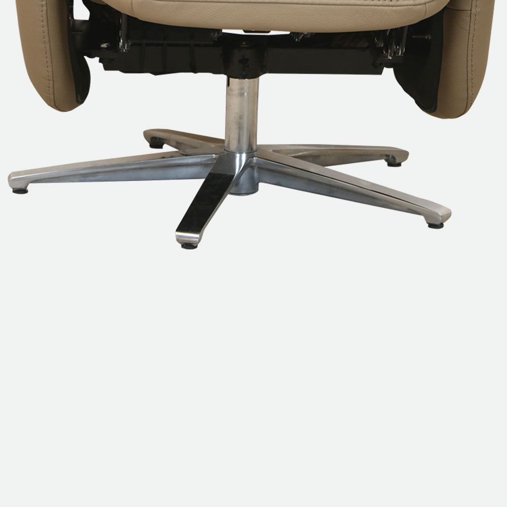 MAARK MOTORIZED RECLINER LEATHER SOFA SINGLE SEATER 76-6194-18 CAPACINO COLOUR HT