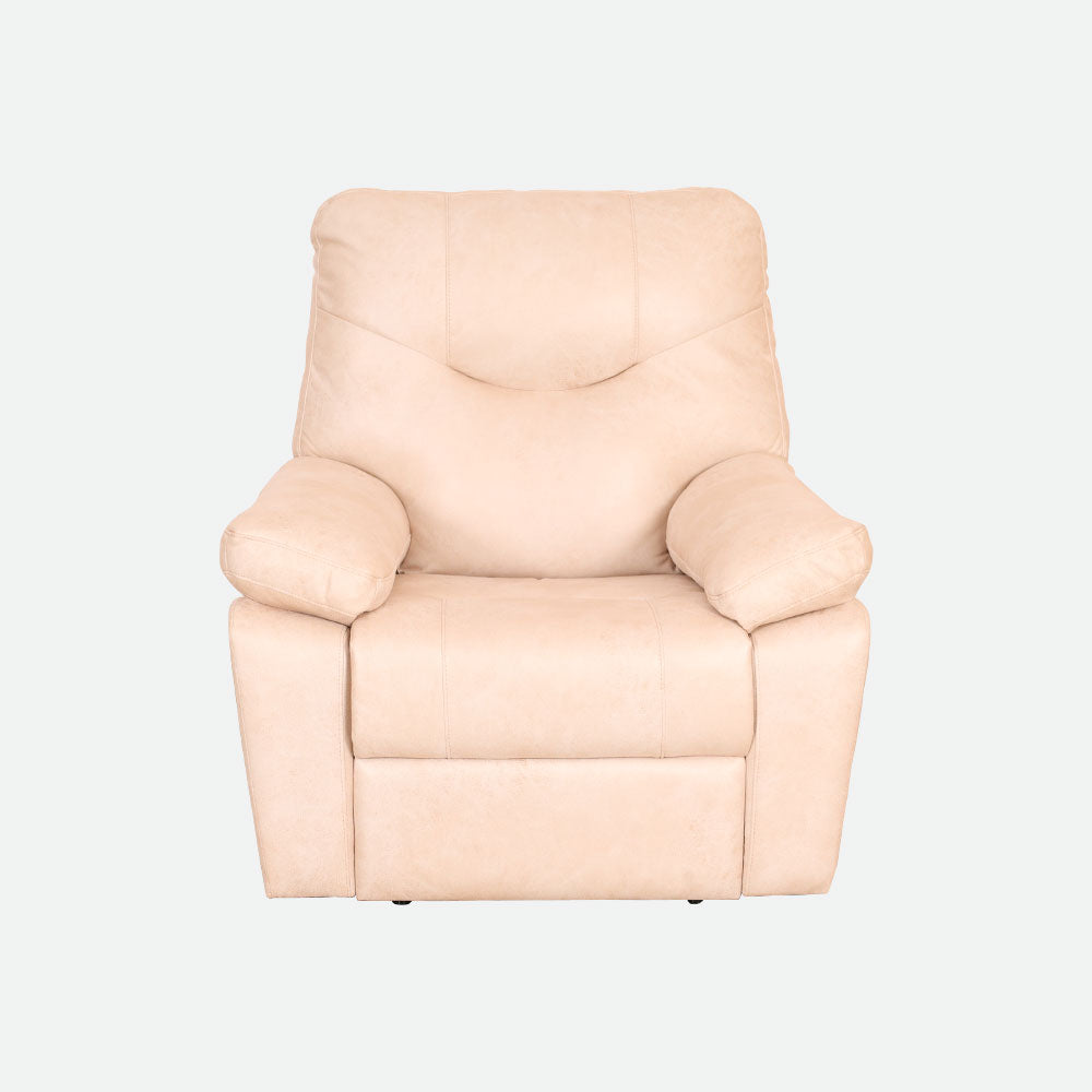 MAARK MANUAL RECLINER FABRIC SOFA SET (3R+1R+1R) S0123 WHITE COLOUR HT