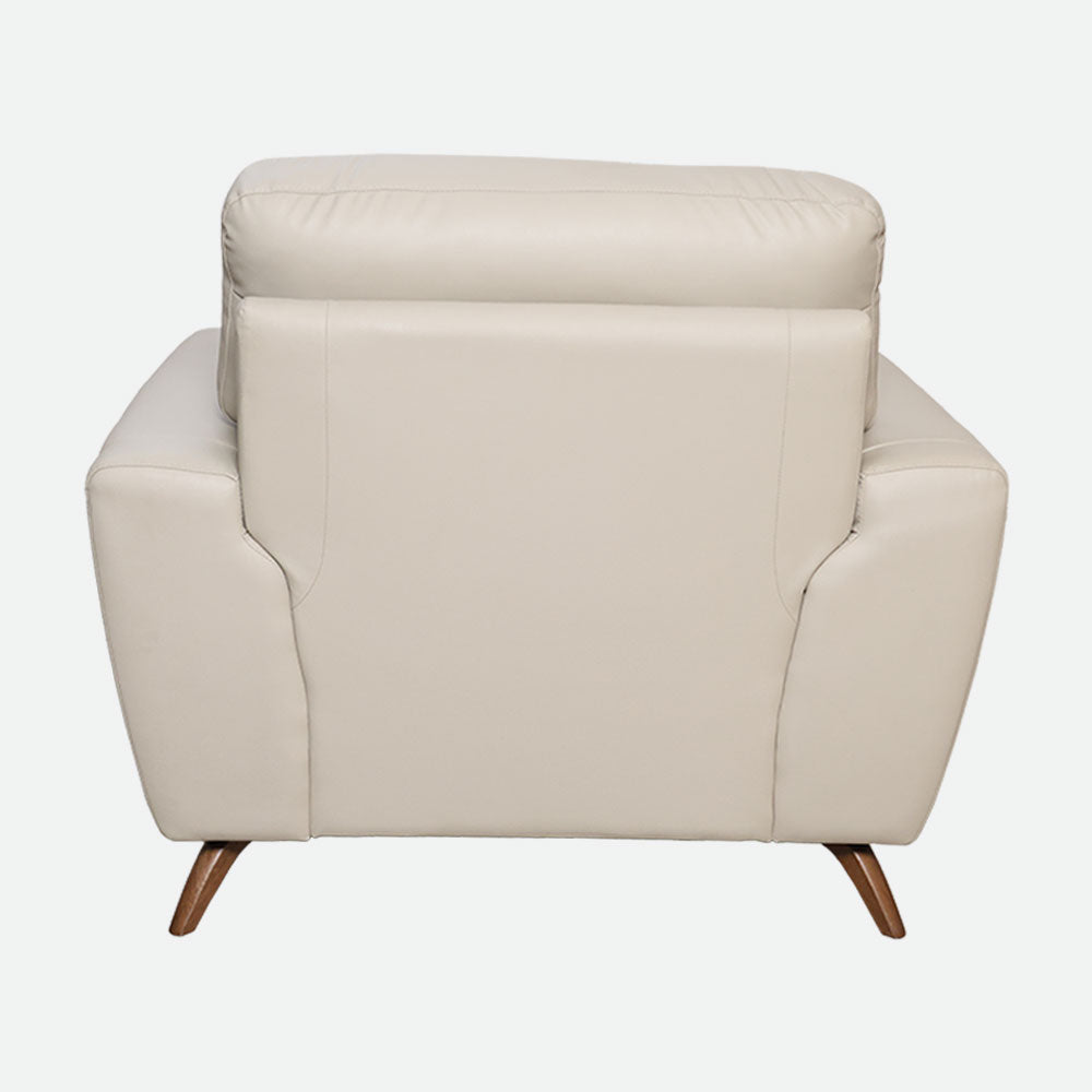 MAARK LEATHER SOFA SET (3+2+1) 9496 CREAM COLOUR HT