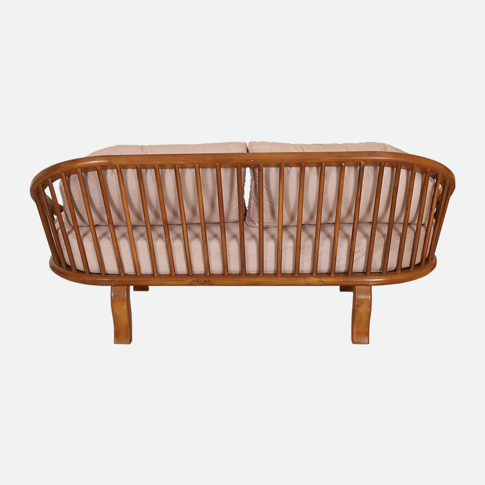 MAARK WOODEN SOFA SET (3+1+1) ROUND CRASI SUF