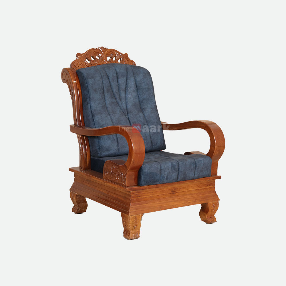 MAARK WOODEN SOFA SET (3+1+1) S-44 WCF