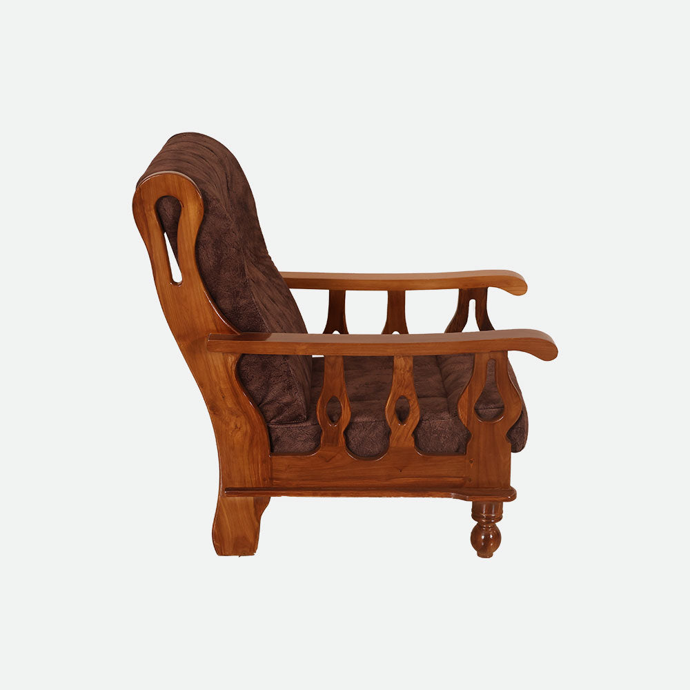 MAARK WOODEN SOFA SET (3+1+1) S-17 WCF