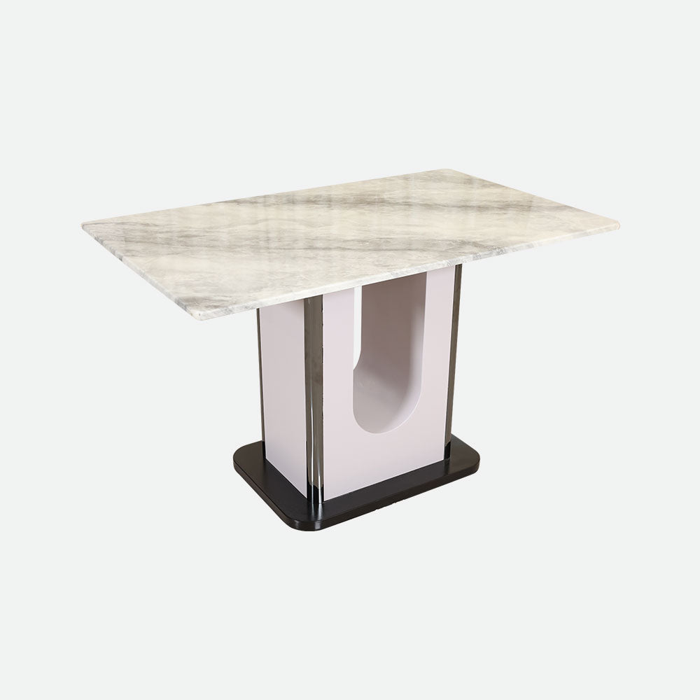 MAARK MARBLE TOP 4 SEATER DINING SET 899-1-882 HT