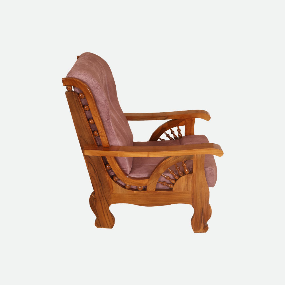 MAARK WOODEN SOFA SET (3+1+1) S-18 WCF