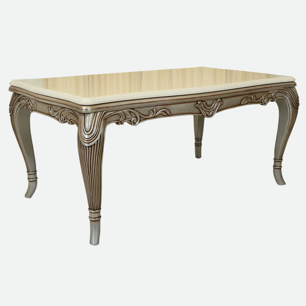 MAARK MARBLE TOP 6 SEATER DINING SET 6001 BF