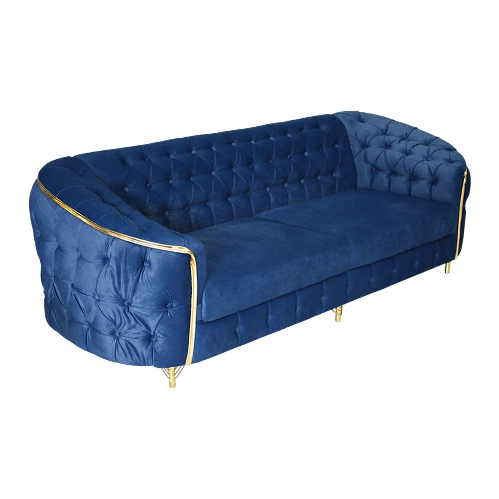 MAARK FABRIC SOFA SET (3+1+1) LUX BLUE COLOUR