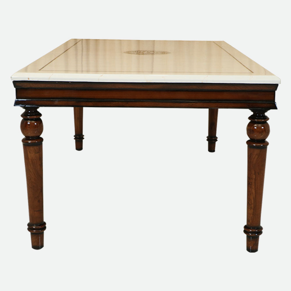 MAARK MARBLE TOP 6 SEATER DINING SET 6029 TD