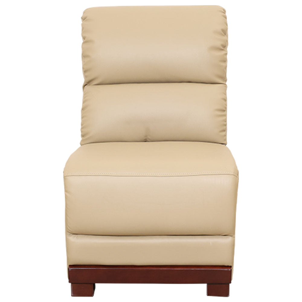 MAARK LEATHERETTE CORNER SOFA 5 SEATER DEMOS MOCHA COLOUR HT