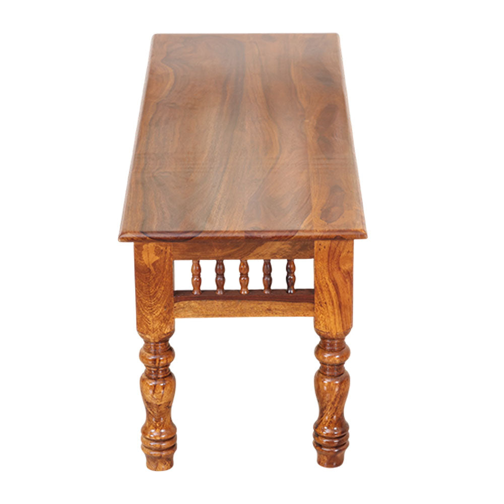 MAARK SHEESHAM WOOD 6 SEATER DINING SET (5.25*3) 1131 NATURAL FINISH SV