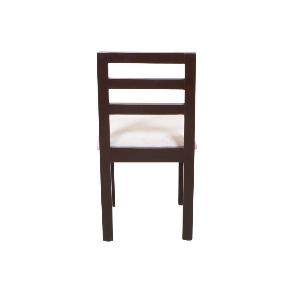 MAARK WOODEN TOP 6 SEATER DINING SET (5*3) STARTER WALNUT COLOUR