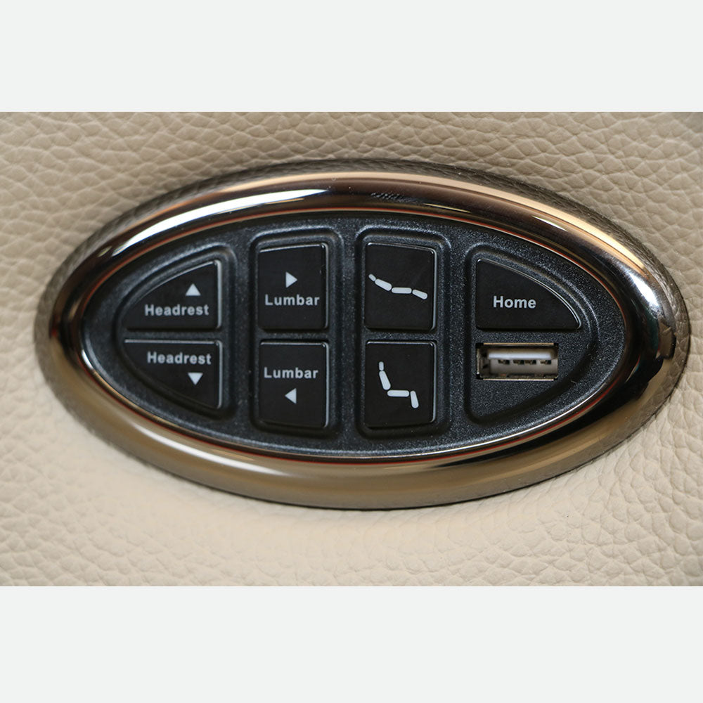 MAARK MOTORIZED RECLINER LEATHER SOFA SET (3R+2R+1R) EXCEL ARIES MALT COLOUR HT