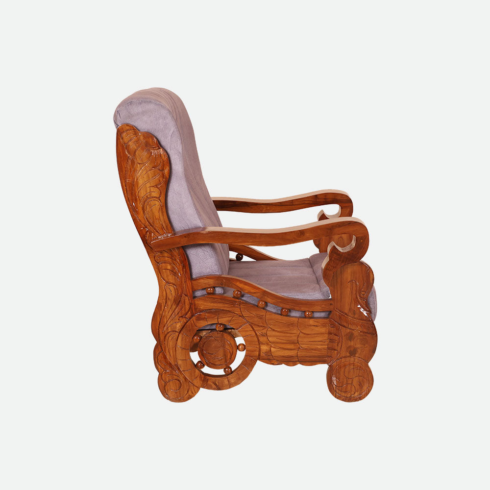 MAARK WOODEN SOFA SET (3+1+1) S-19 WCF