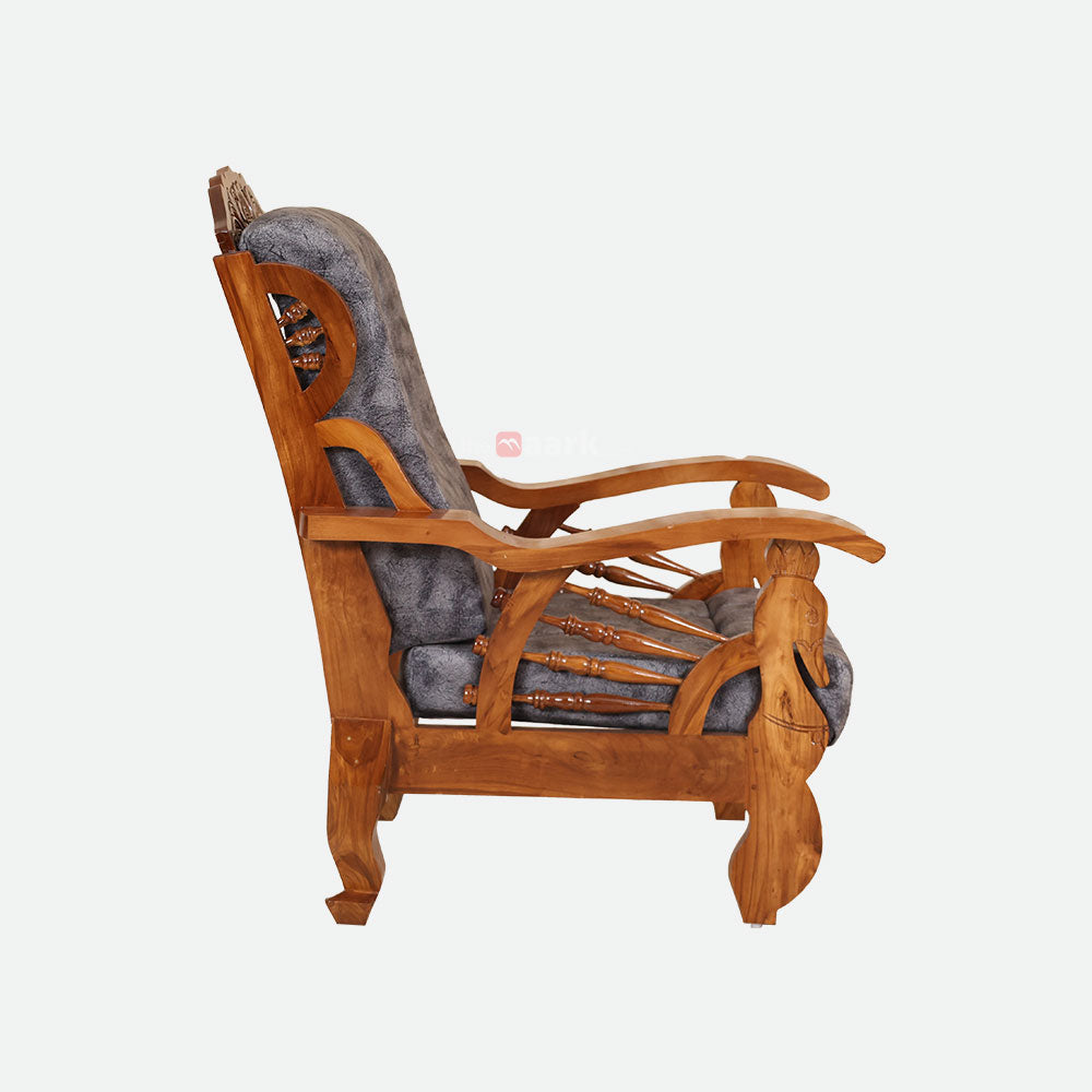 MAARK WOODEN SOFA SET (3+1+1) S-46 WCF