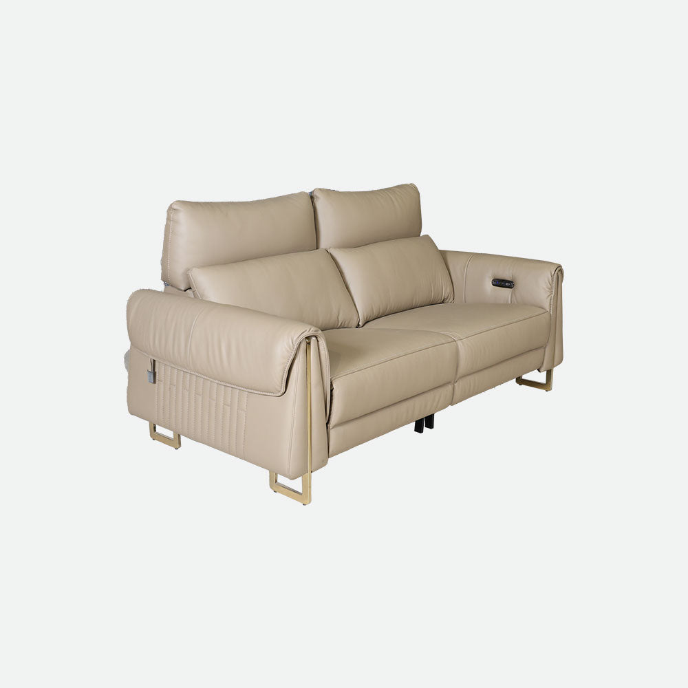 MAARK MOTORIZED RECLINER LEATHER SOFA SET (3R+2R) 2263 CAPPUCINO COLOUR HT