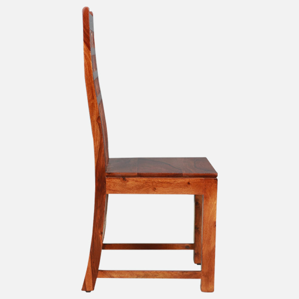 MAARK SHEESHAM WOOD 4 SEATER DINING SET (3.75*2.5) 1120 NATURAL FINISH SV