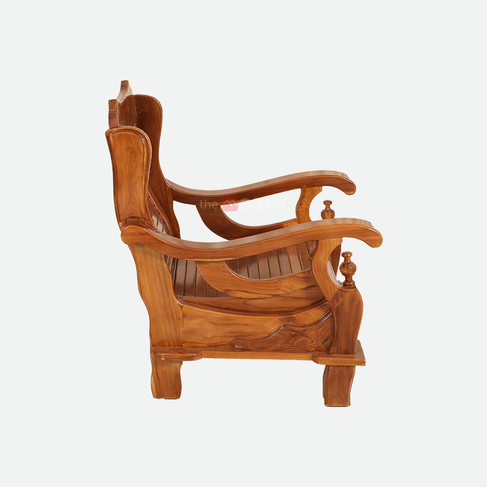 MAARK WOODEN SOFA SET (3+1+1) S-43-DRG WCF