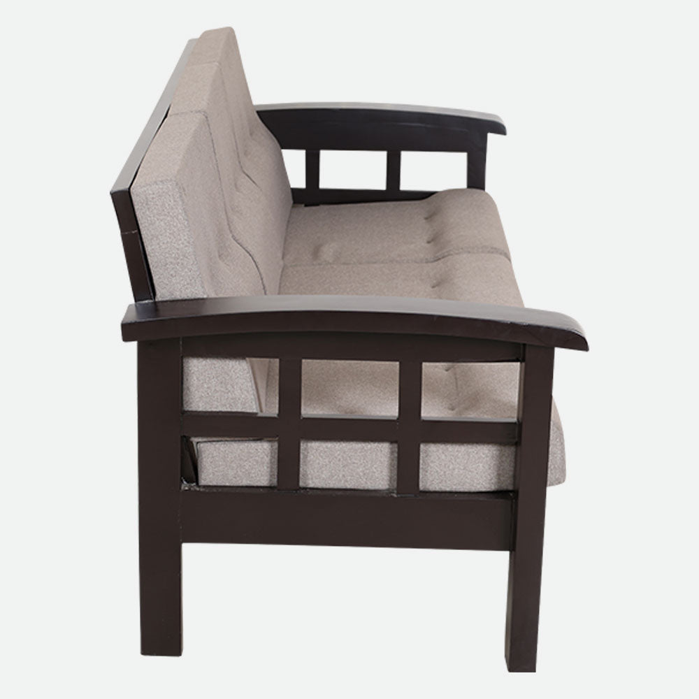 MAARK WOODEN SOFA SET (3+1+1) RUDRA WALNUT COLOUR