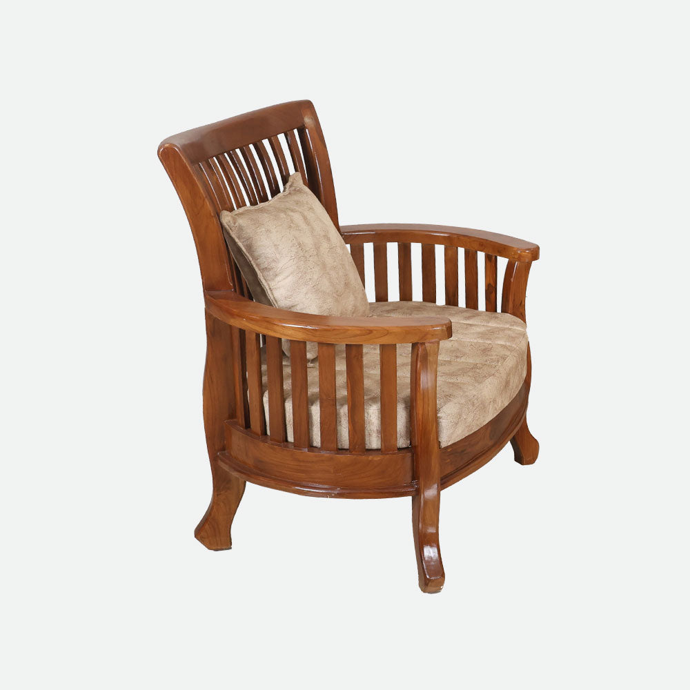 MAARK WOODEN SOFA SET (3+1+1) S-45 WCF