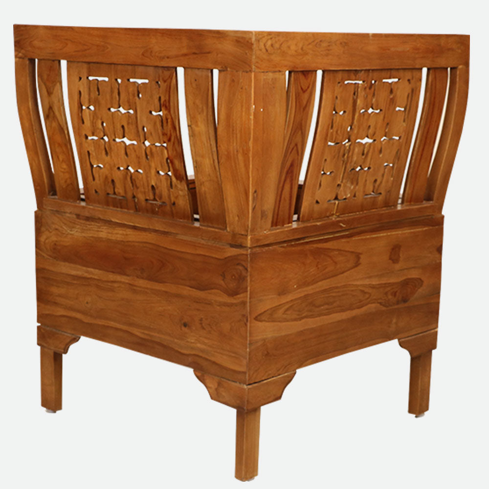 MAARK WOODEN CORNER SOFA 5 SEATER SEMANGI WITH COFFEE TABLE HT