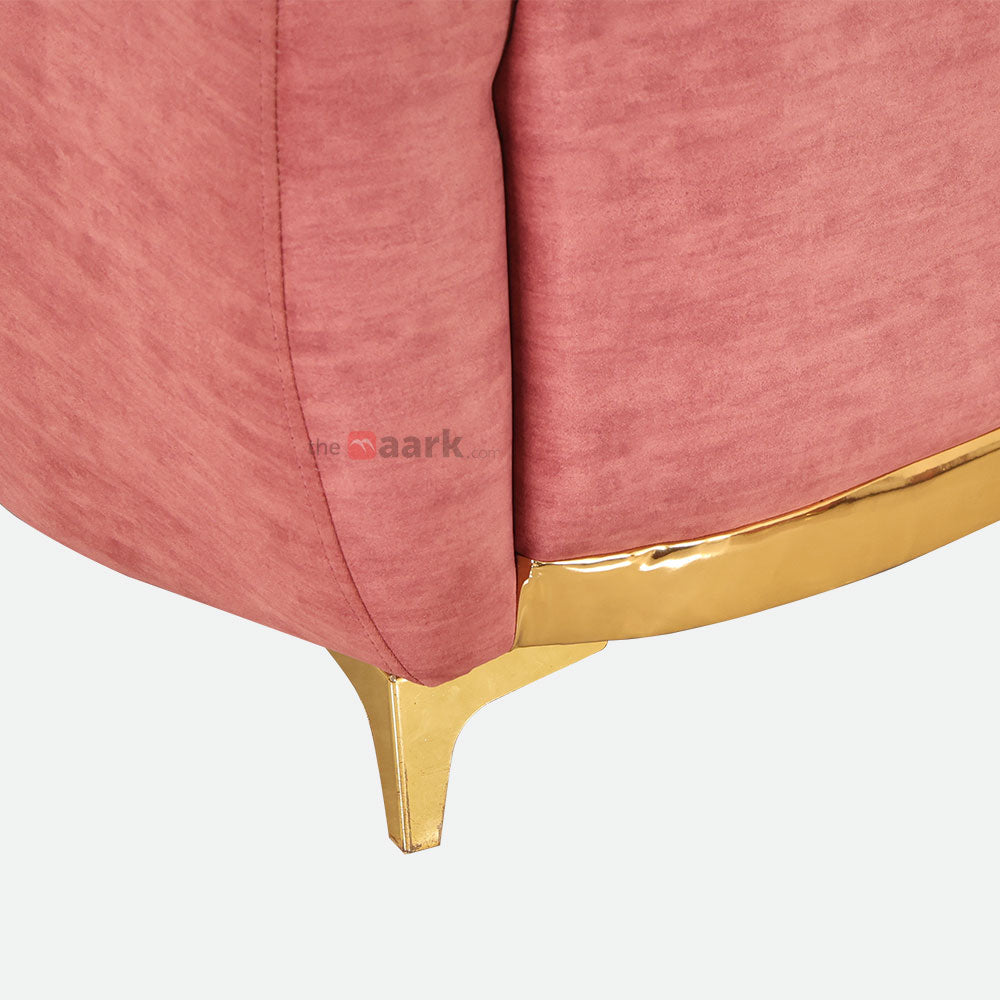 MAARK FABRIC SOFA SET (3+3+1+1+PUFFY) SUN FLOWER