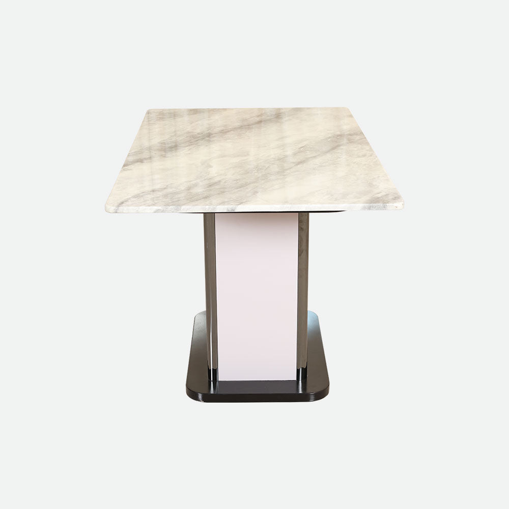 MAARK MARBLE TOP 4 SEATER DINING SET 899-1-882 HT