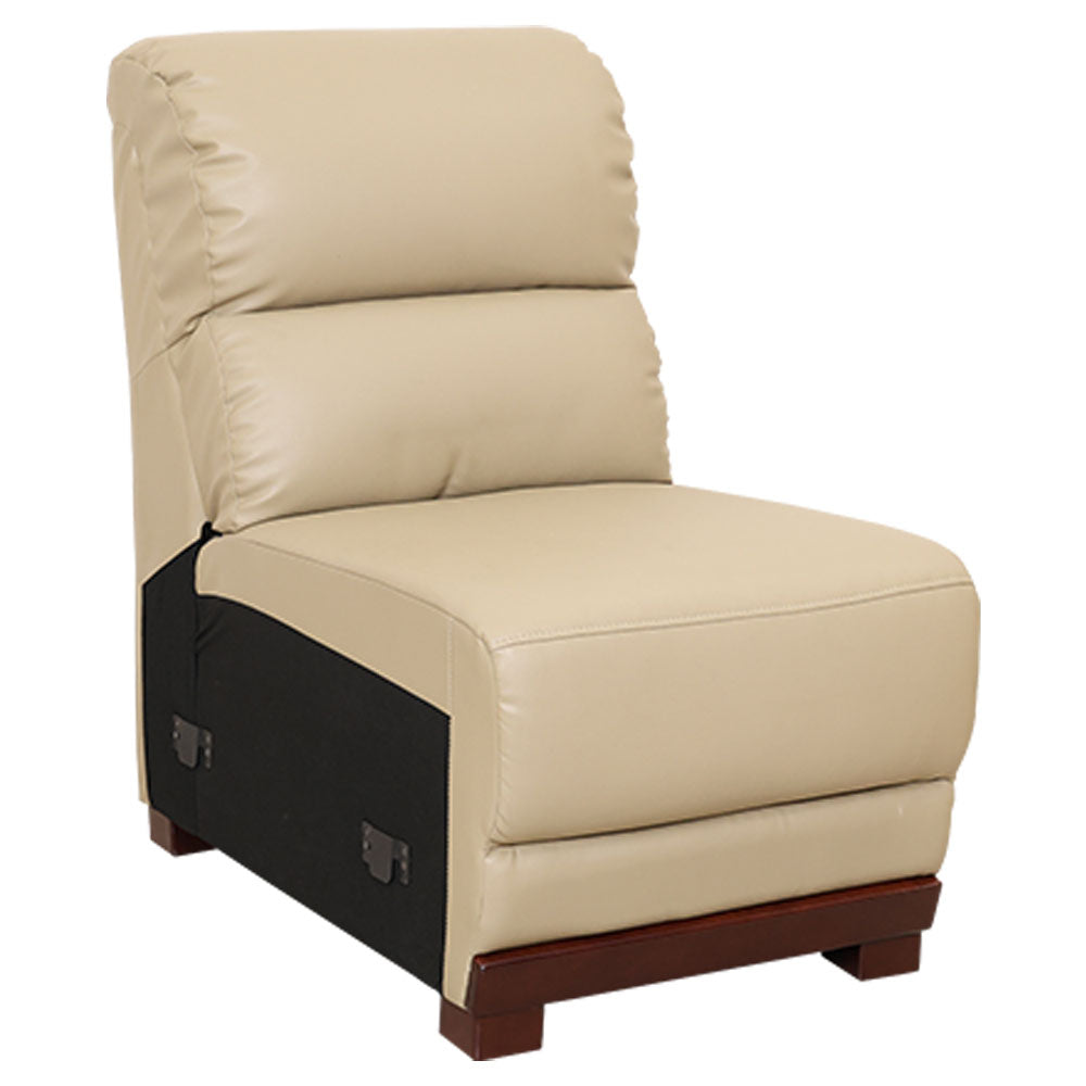 MAARK LEATHERETTE CORNER SOFA 5 SEATER DEMOS MOCHA COLOUR HT